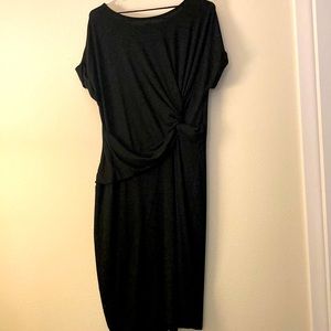 Side-cinch Classic Black Dress